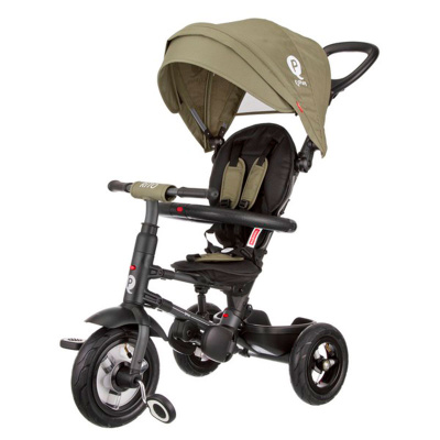 Детский складной трёхколёсный велосипед Rito Qplay QA6O оливковый  1